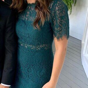 Lulu Teal Lace Dress